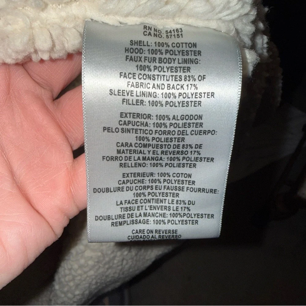 Levi's Black and White Plaid Hooded Flannel Jacket - Picture 8 of 8